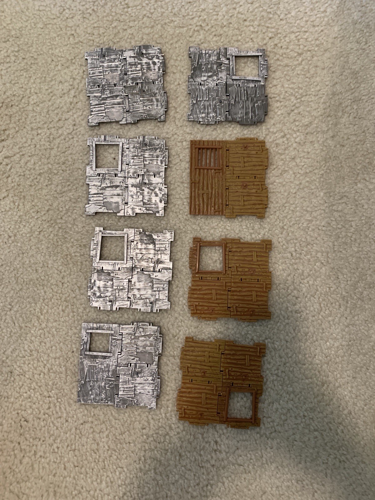 Fortnite Jazwares 4” Building Materials Lot- Doors, Windows, Spray Paint Walls