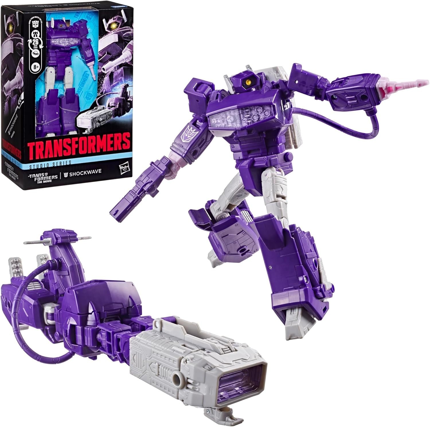 Transformers Studio Series 86 Voyager Shockwave The Movie 6.5&Prime; Figure