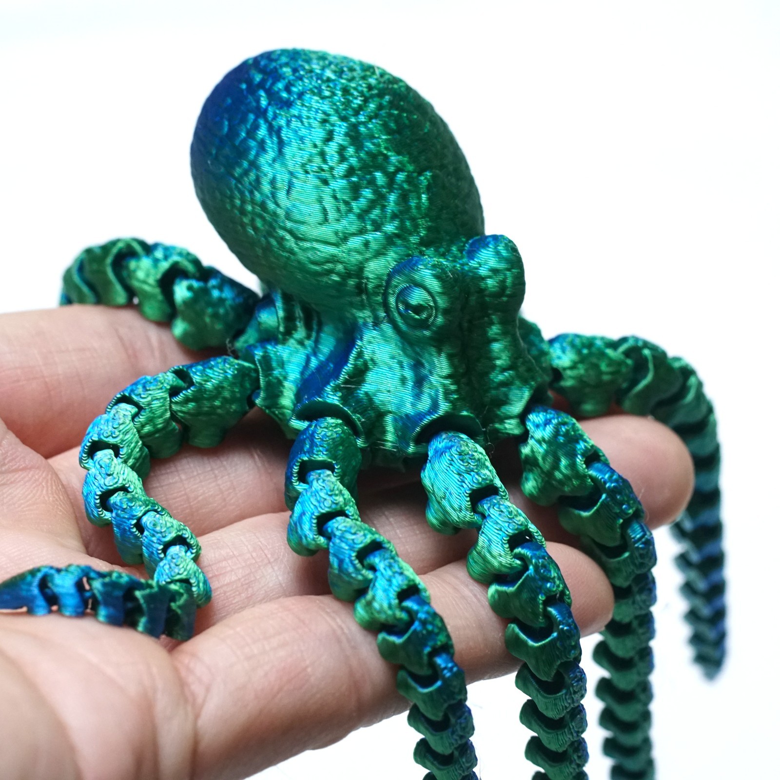 2PCS 3D Printed Octopus Model,Articulated Animals Figure,Fidget Toys Home Decor