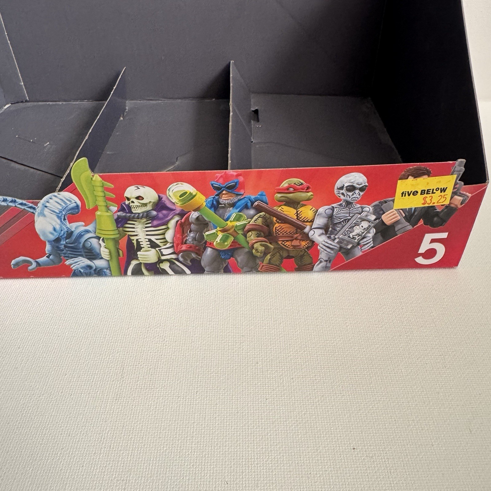 Mega Construx Heroes Series 5 Empty Retail Display Box MOTU TMNT Aliens X-Files