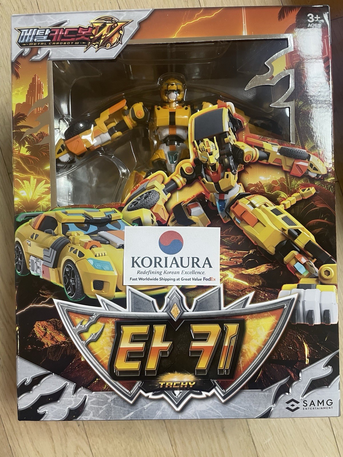 Metal Cardbot W Tachy Transforming Robot Car Toy SAMG Korean Action Figure