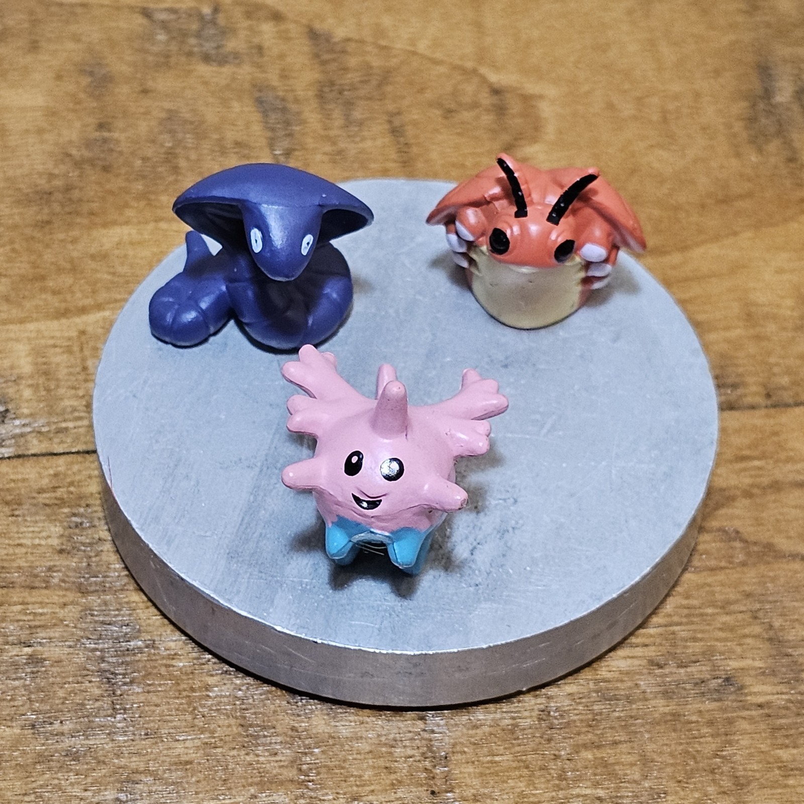 3 Pokemon Arbok Snake Micro Mini Figure Pocket Tomy Monster ,Swinub, Keshi