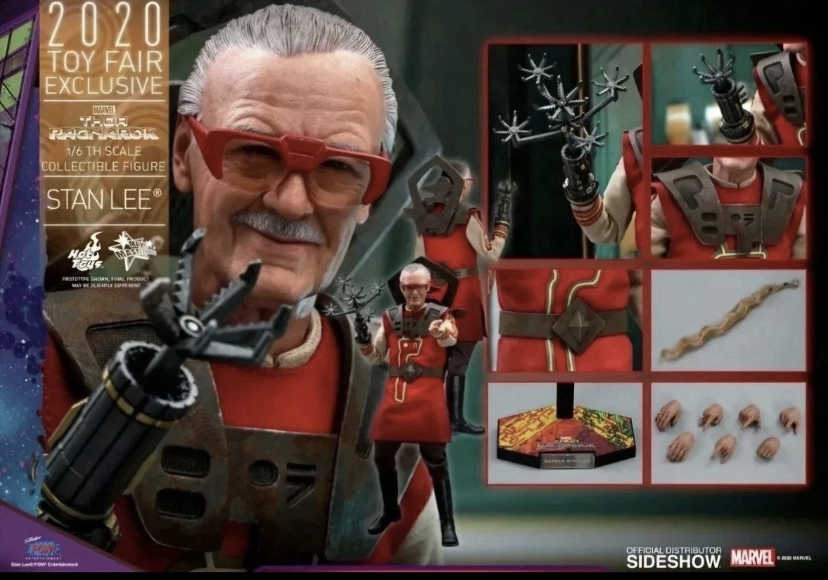 Hot Toys MMS570 Stan Lee Thor Ragnarok SEALED SHIPPER