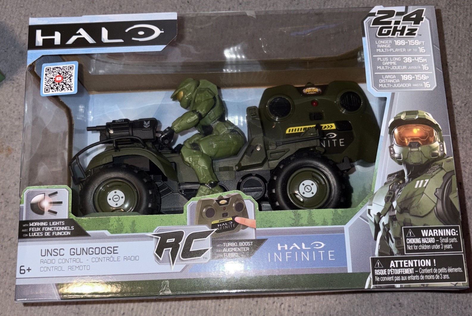 Halo Infinite RC UNSC Mongoose 2.4 GHz Radio Control Car Master Chief