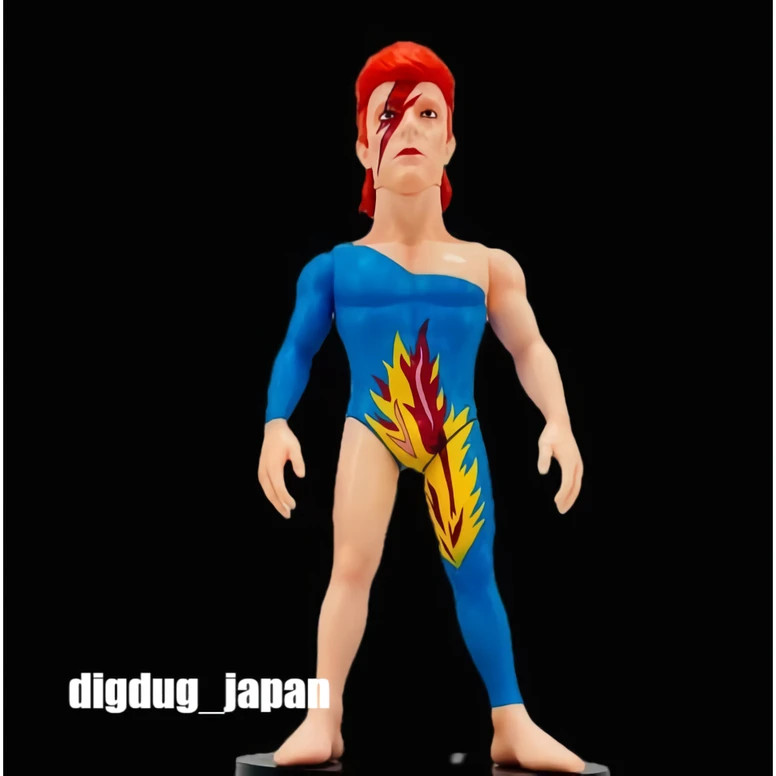 KAIJU ONE David Bowie The Space Major Sofubi Figure Glam Rock Aladdin Sane NEW