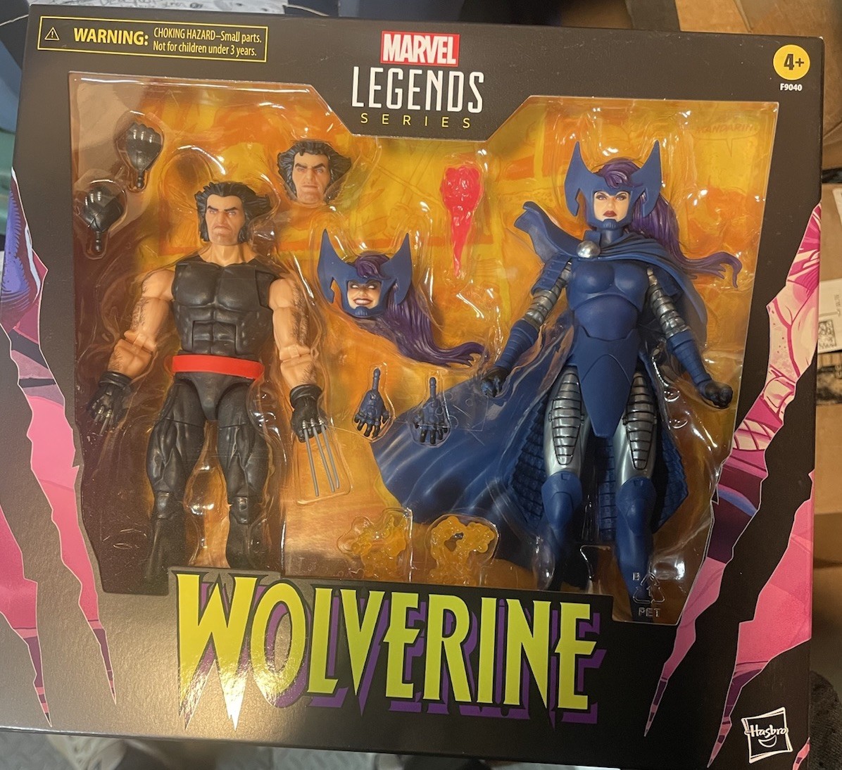 MARVEL LEGENDS WOLVERINE & PSYLOCKE FIGURES 2 Pack, WOLVERINE 50 Year Anniv