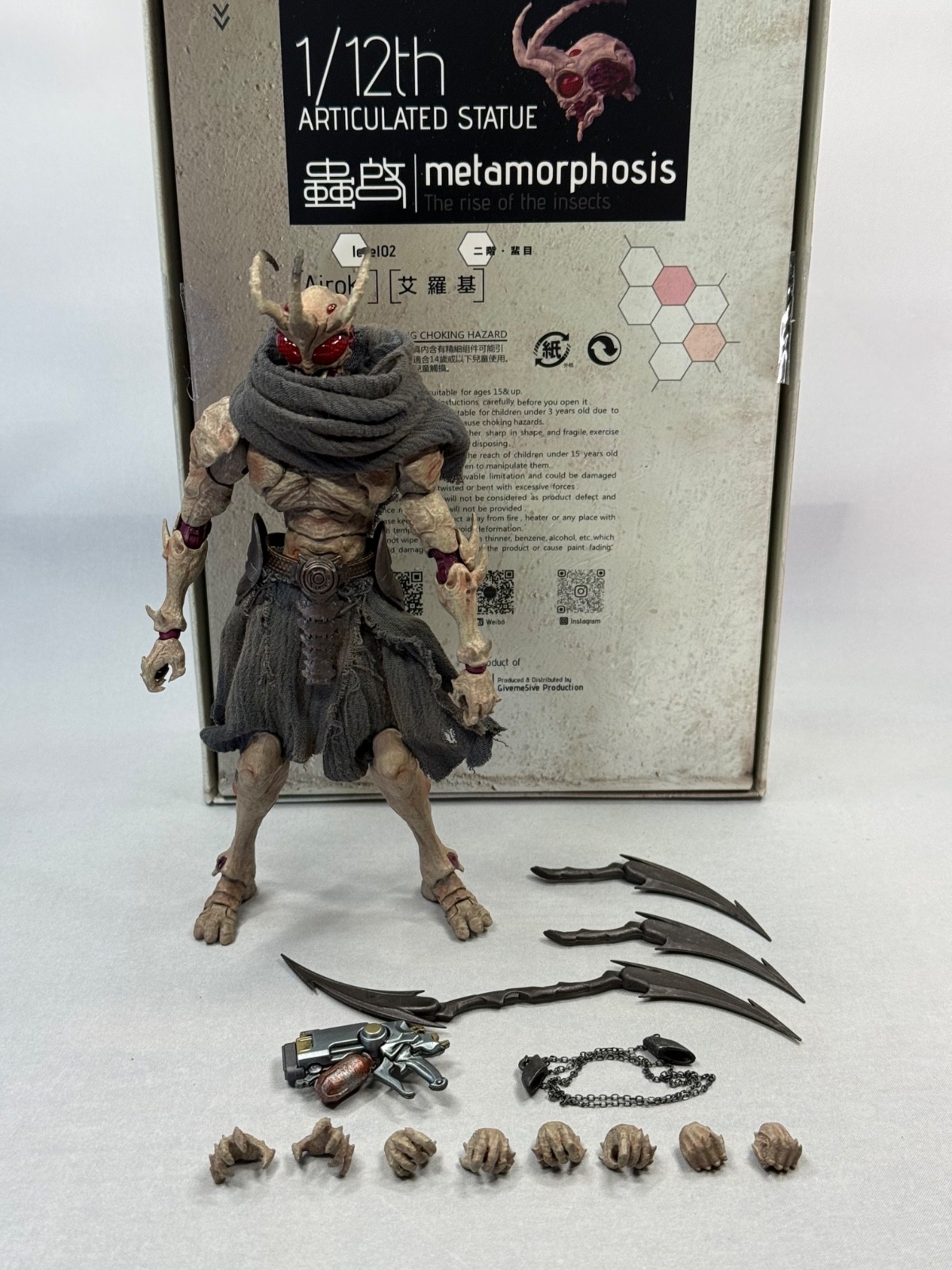 Giveme5ive 1/12 Metamorphose The Rise of Insects Airoki Action Figure US Seller