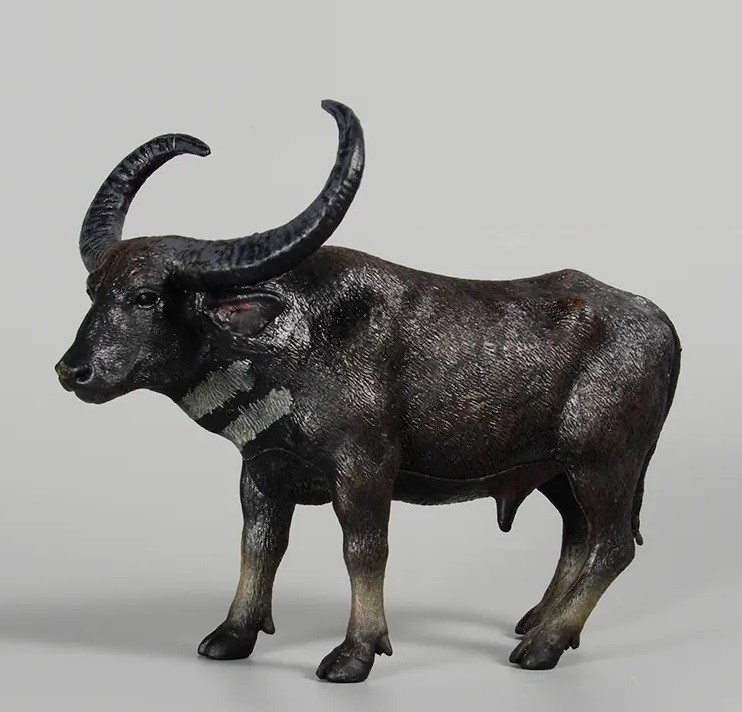Black Water Buffalo Animal Toy PVC Action Figure Doll Kids Toys Party Gifts
