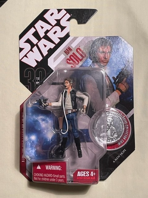Star Wars 30th ASnniversary Han Solo 3.75&Prime; Action Figure New in Package