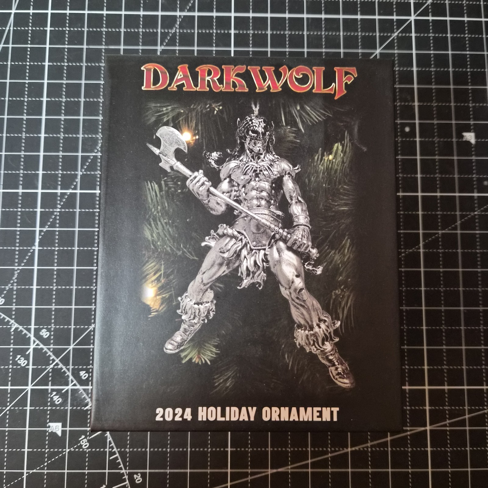 Fire & Ice Darkwolf Holiday Antique Silver Ornament Frank Frazetta Ralph Bakshi