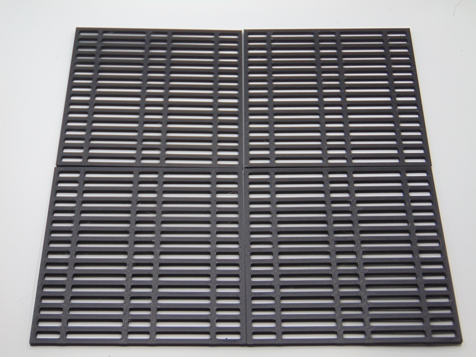 Custom 1:12 Modular 4x Sci-Fi Flooring Grille Tiles Diorama Prop 6&Prime; Figures BLK