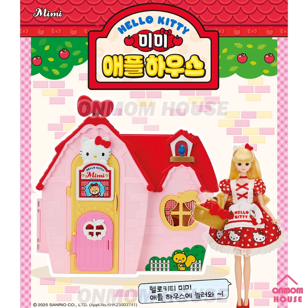 Hello Kitty Mimi Apple House – Korean Mimi Dollhouse Decorated with Hello Kitty