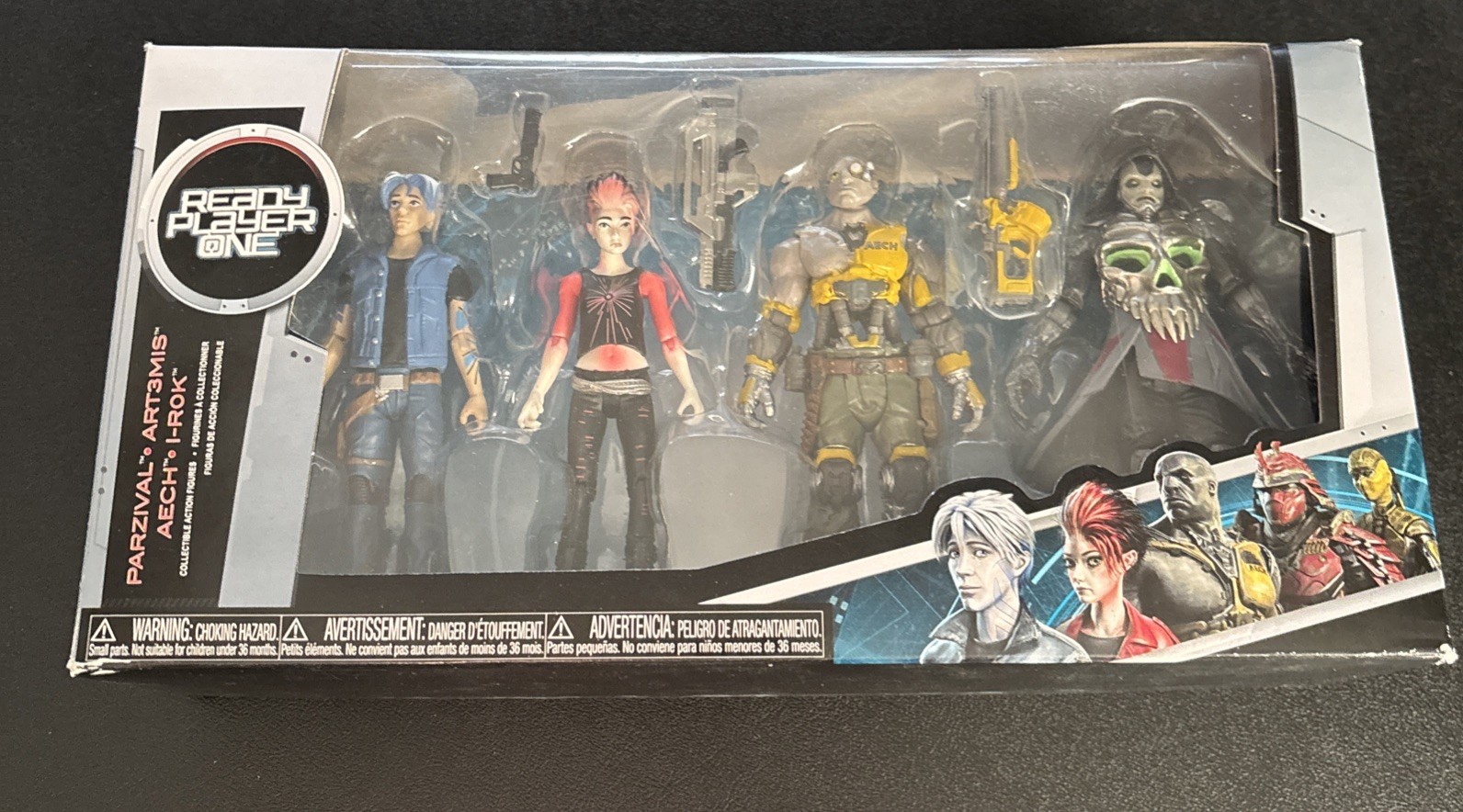 Ready Player One Collectible Action Figures 4 Pk Set Parzival Art3mis Aech I-Rok