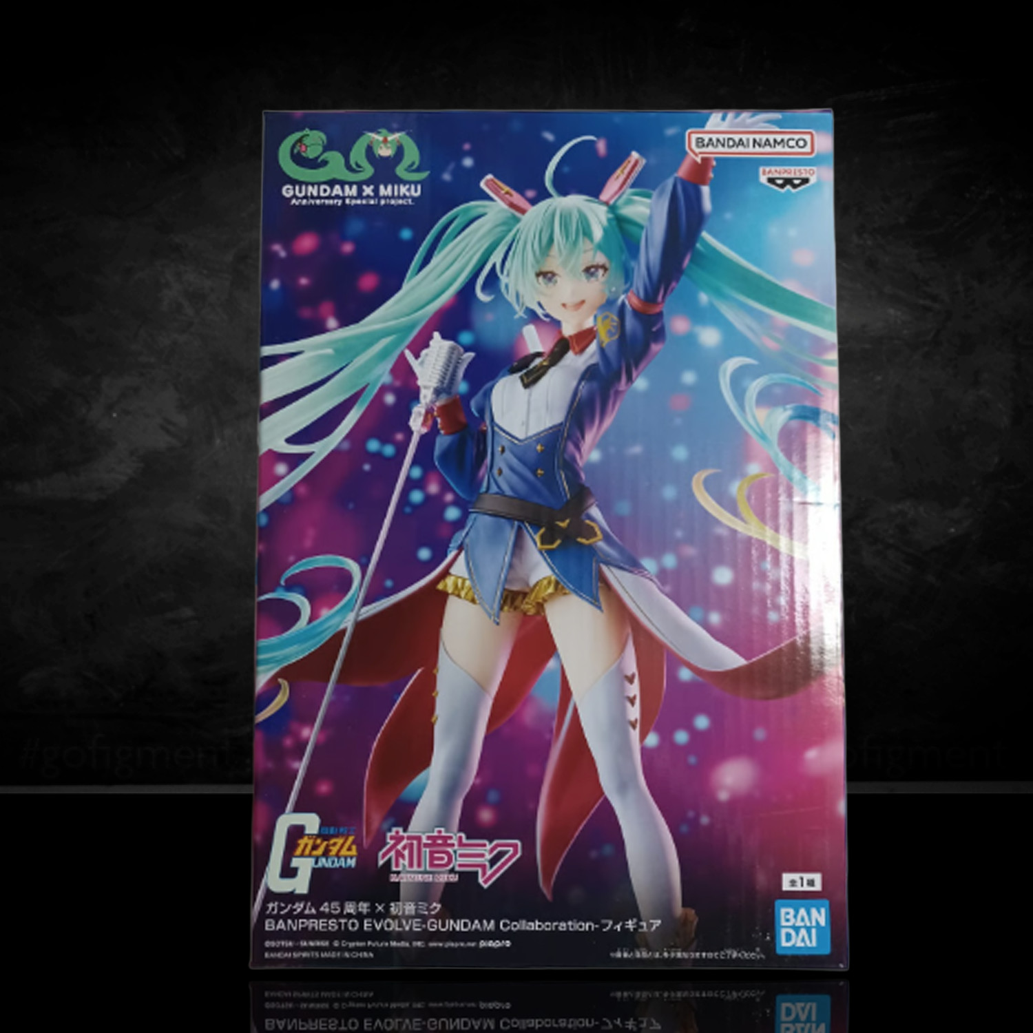 Banpresto Evolve Gundam 45th x Hatsune Miku Collaboration 8.3&Prime; Premium Figure