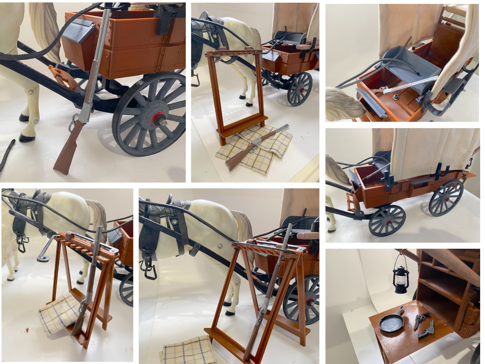 1:8 Scale Chuck Wagon Set, Accessories, Gabriel Toys Horse for Lone Ranger