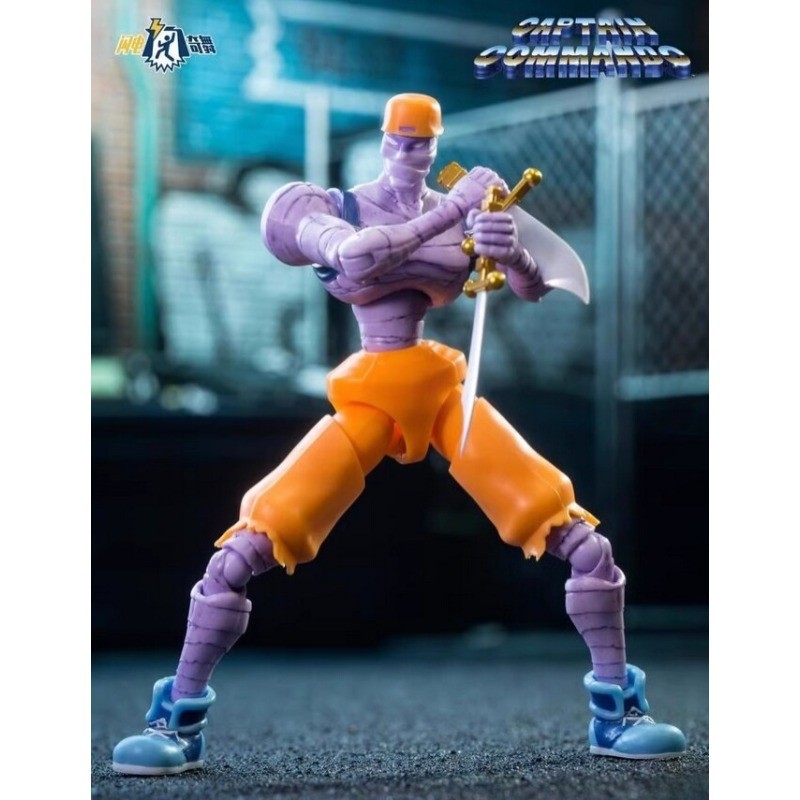 1PCS 52Toys Captain Commando Mack Captain Giuzu Baby Head 3.7&Prime; Action Figure