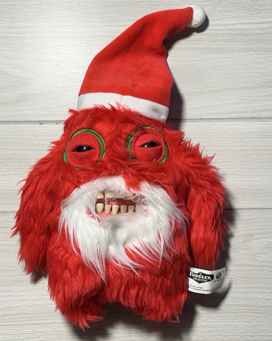 Fuggler Funny Ugly Monster Festive Fuggs 9&Prime; Christmas Santa Claus Plush 2024