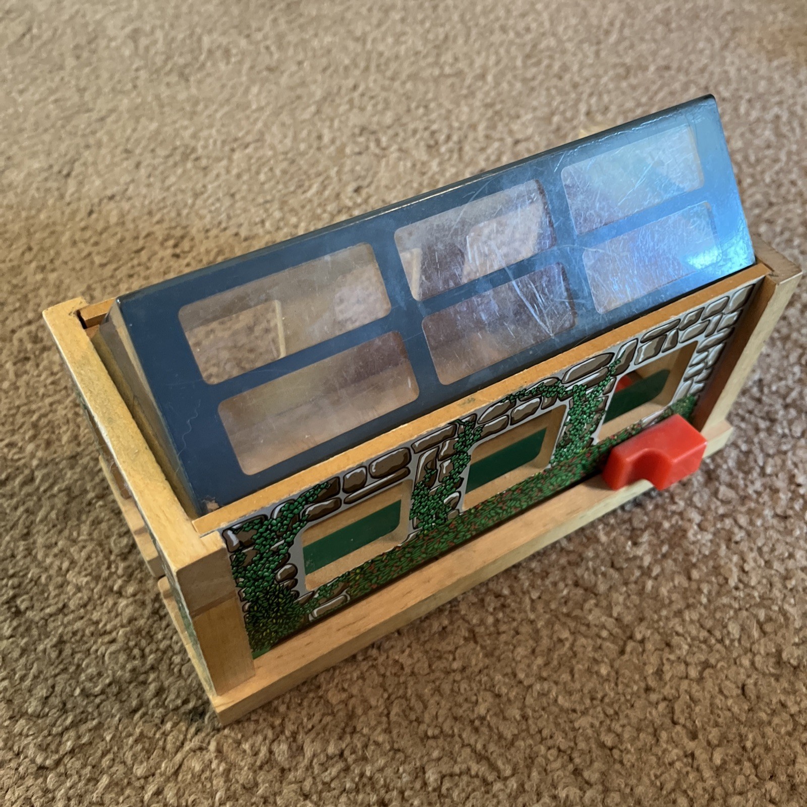 Thomas Wooden Railway Garage Toy Model Wooden Track Set Used Vintage
