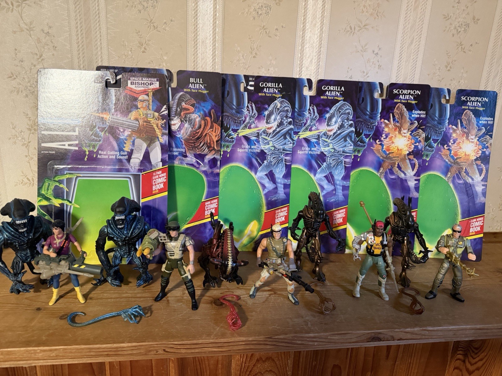 Kenner Aliens Action Figures Lot Used Good Condition Vintage Marines Gorilla