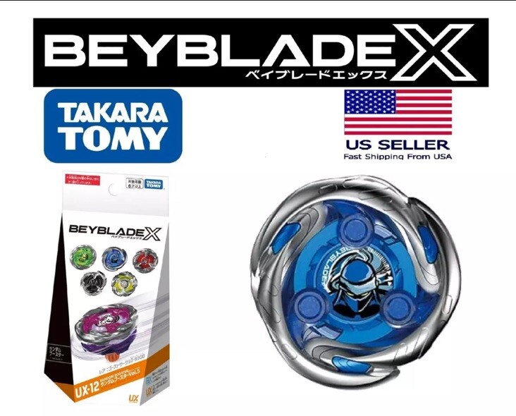 Takara Tomy Beyblade X UX-12 03 Shinobi Shadow 3-80F confirmed W/ beycode