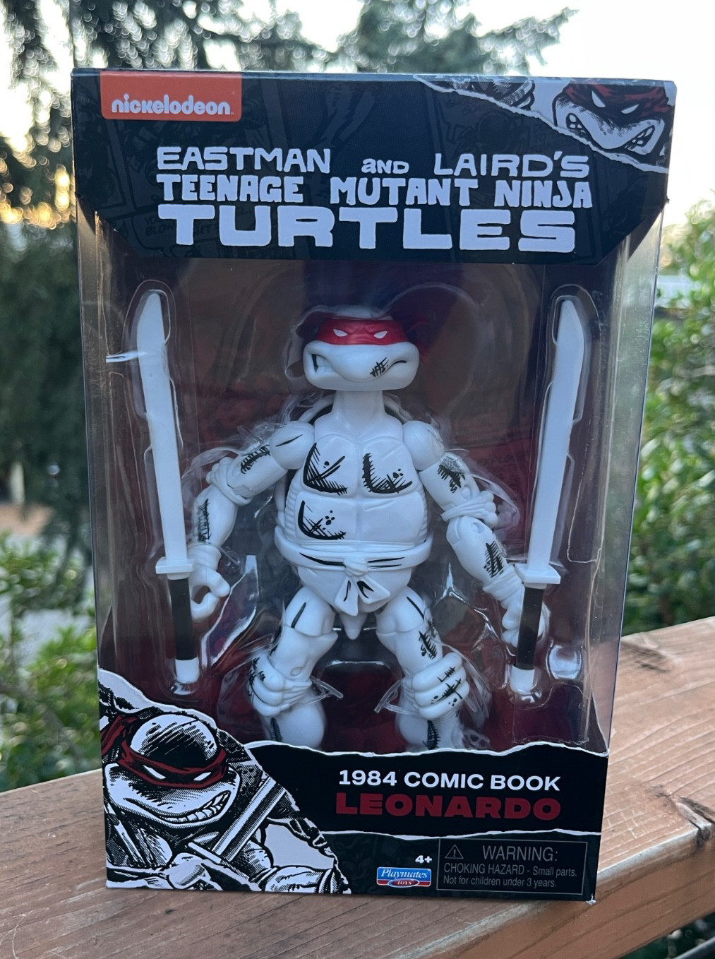 Leonardo 1984 Comic Book Black & White Playmates Laird TMNT 6&Prime; Figure -2025- MIB