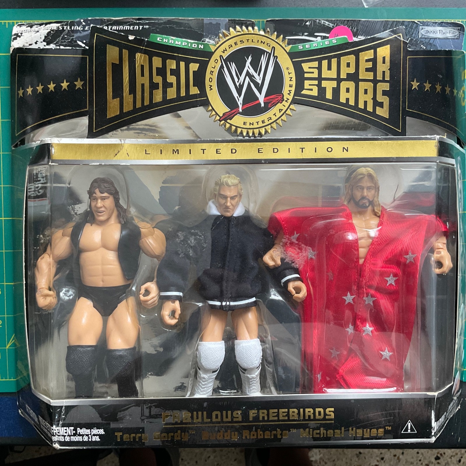 The Fabulous Freebirds Hayes/Roberts/Gordy WWE Classic Superstars Jakks