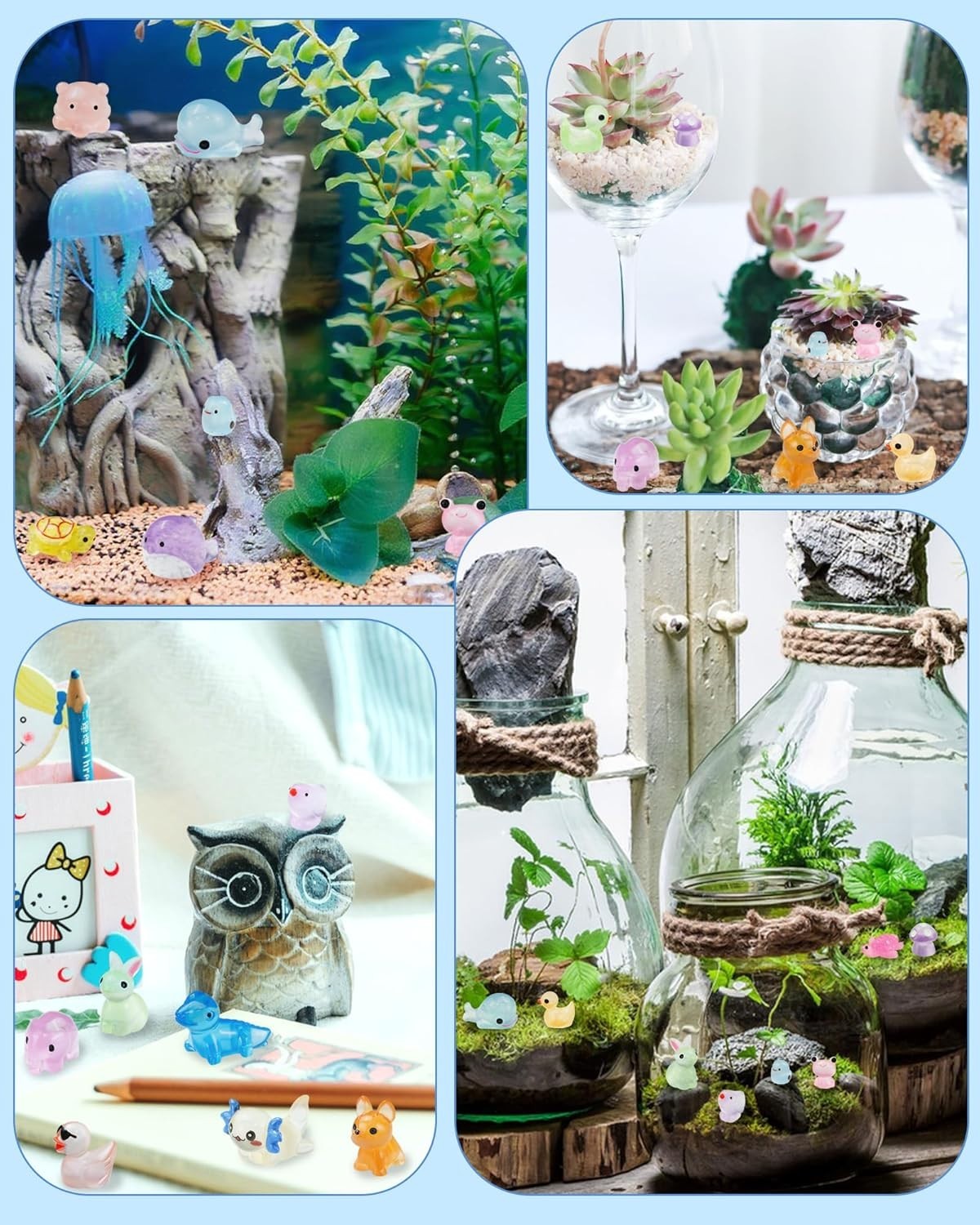 Versatile 100-Piece Mini Resin Animals Collection – Perfect for Crafts & Play