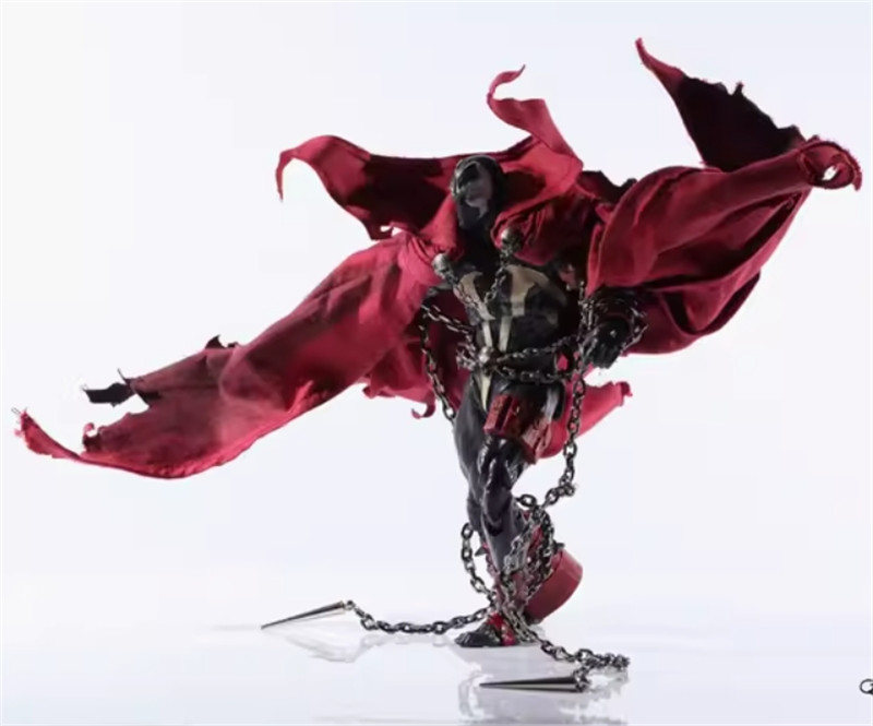 Spawn McFarlane 1/12 Scale Rode Custom Deluxe Red Wired Cape Cloak Scarf No Body