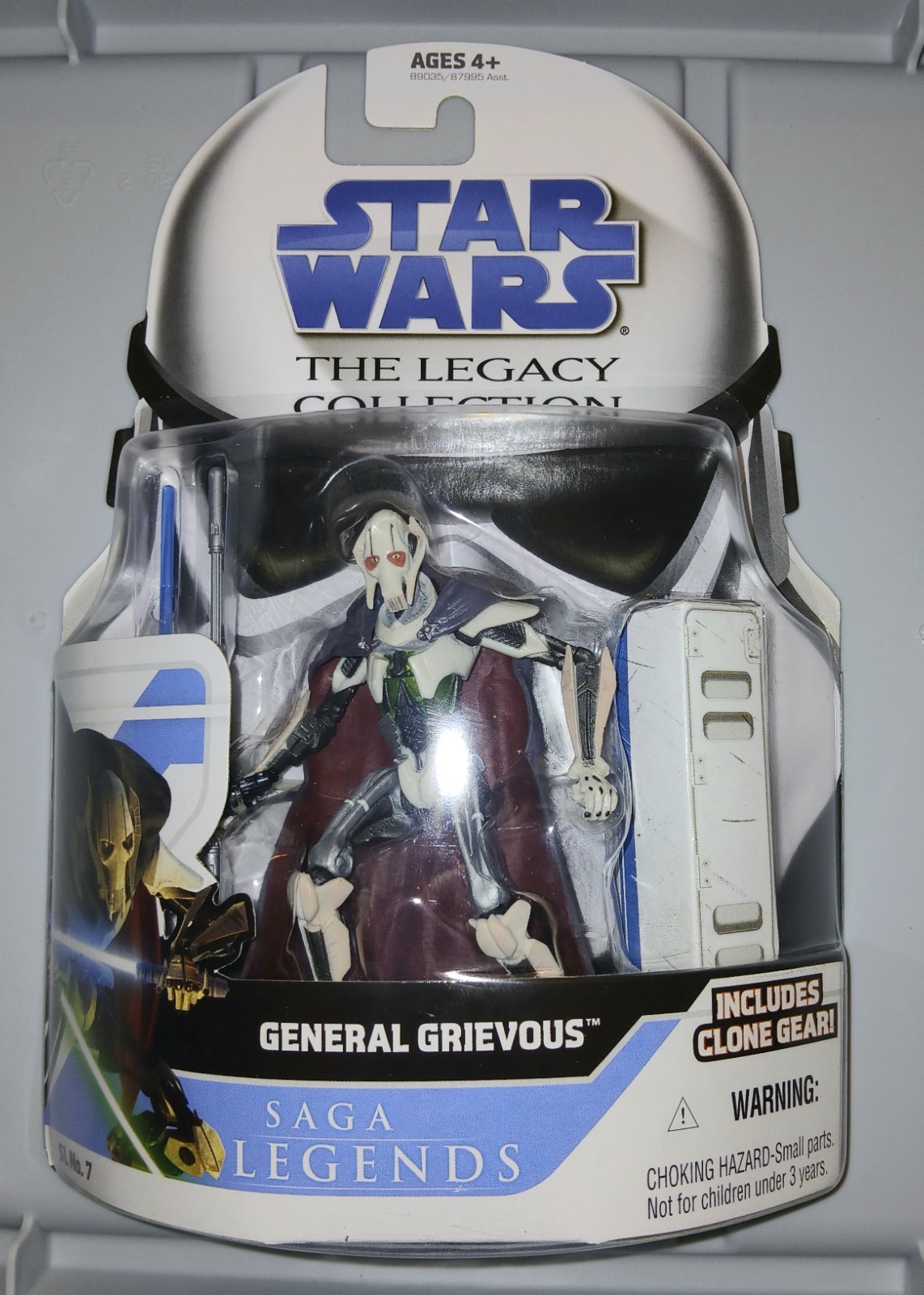 STAR WARS SAGA LEGENDS # 7 GENERAL GRIEVOUS ROTS FIGURE NEW SEALED 2008