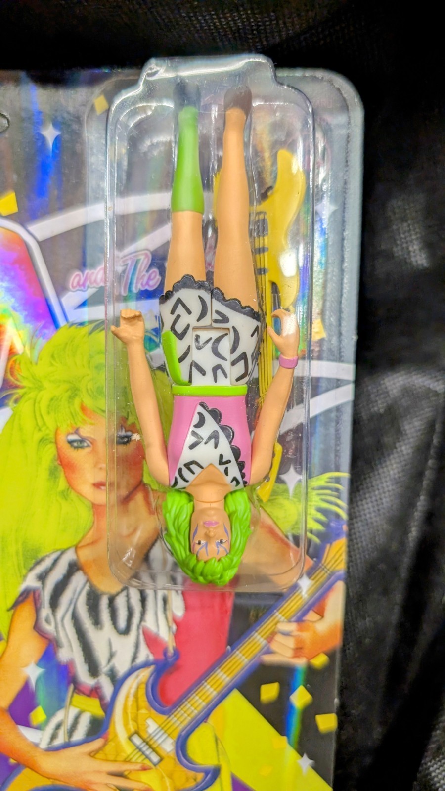 Super7 Jem- Pizzazz Reaction Figure ERROR Card!! OOAK Cartoon Toy!