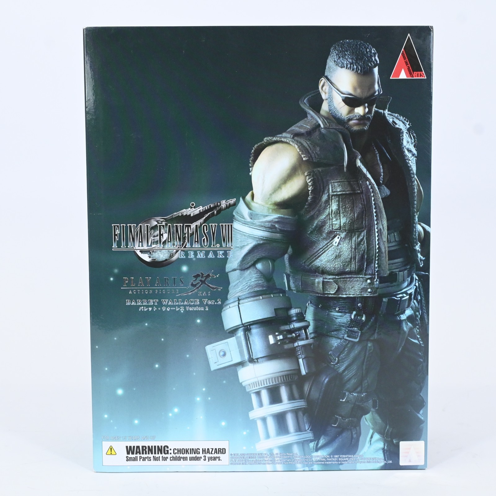 Square Enix Play Arts Kai Barret Wallace Ver 2 Final Fantasy VII Remake Figure