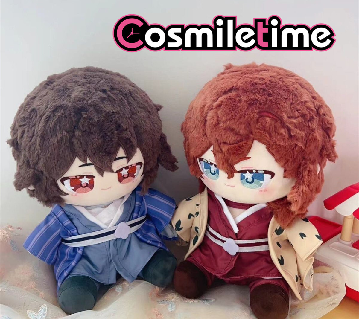Bungo Stray Dogs Nakahara Chuuya Dazai Osamu Plush 30cm Doll Dress Up Plushie