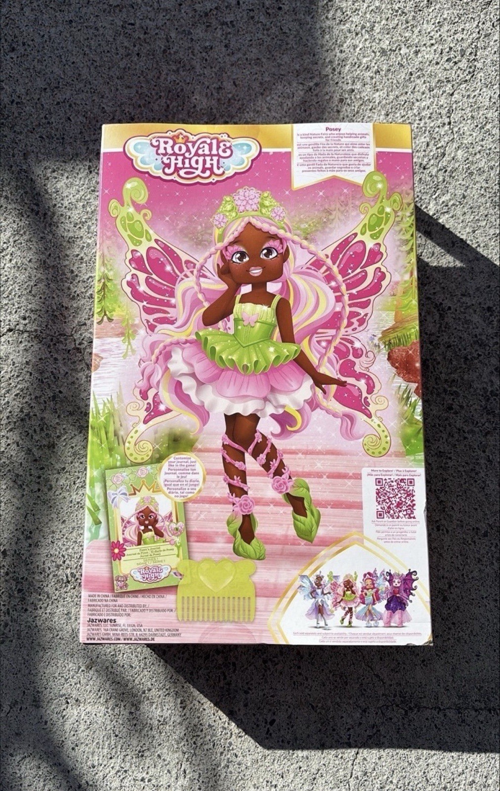 Unopened Royale High Posey the Nature Fairy Wings Doll W/ Digital Virtual Code