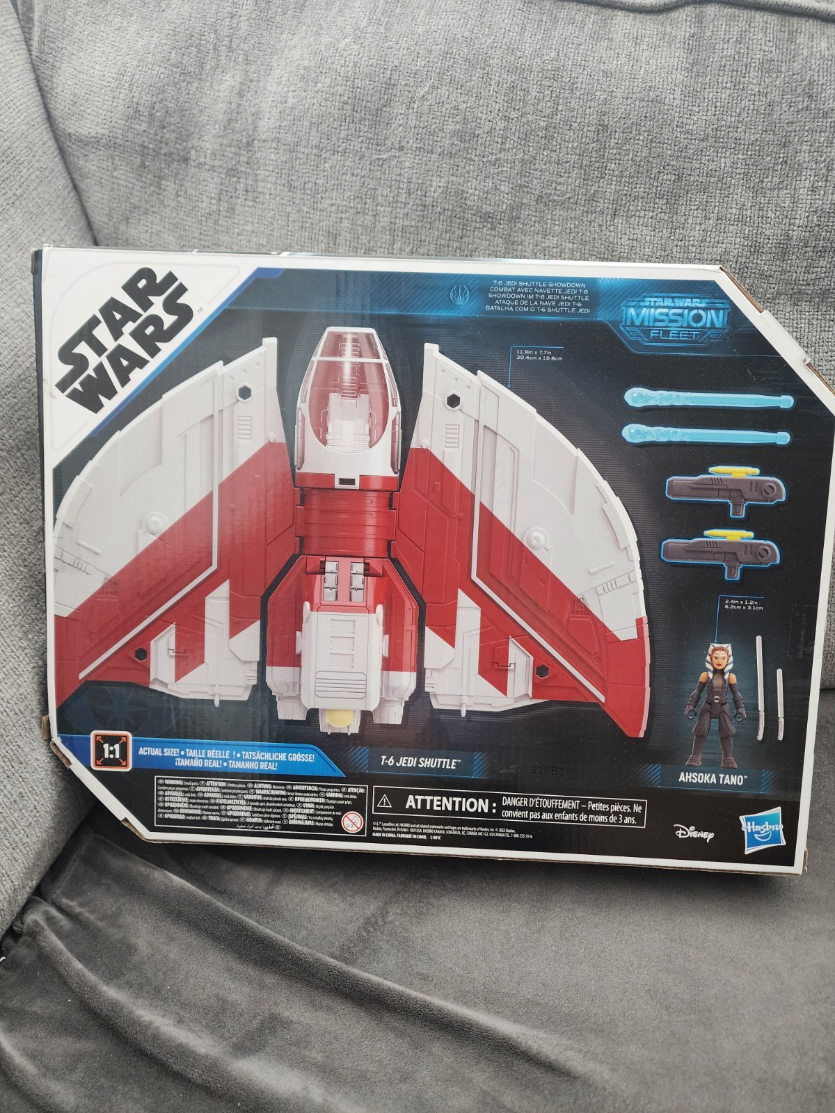 Star Wars Mission Fleet T-6 Jedi Shuttle 12&Prime;x8&Prime; Ahsoka Tano 2.4&Prime;×1.2&Prime; Figure NIB