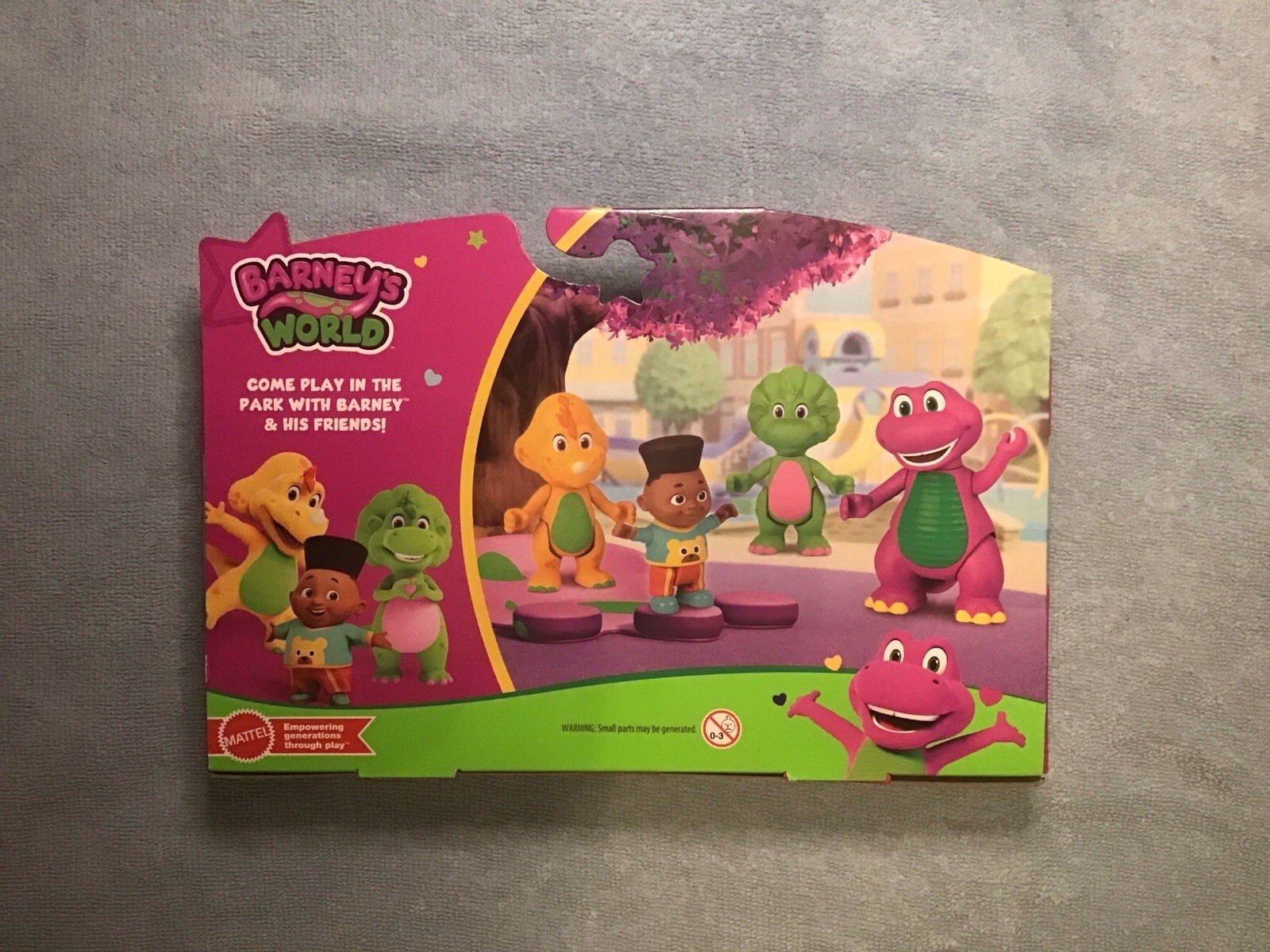 Barney’s World 4 Figure Hey Friends Pack, Moving Arms & Legs, Factory Sealed