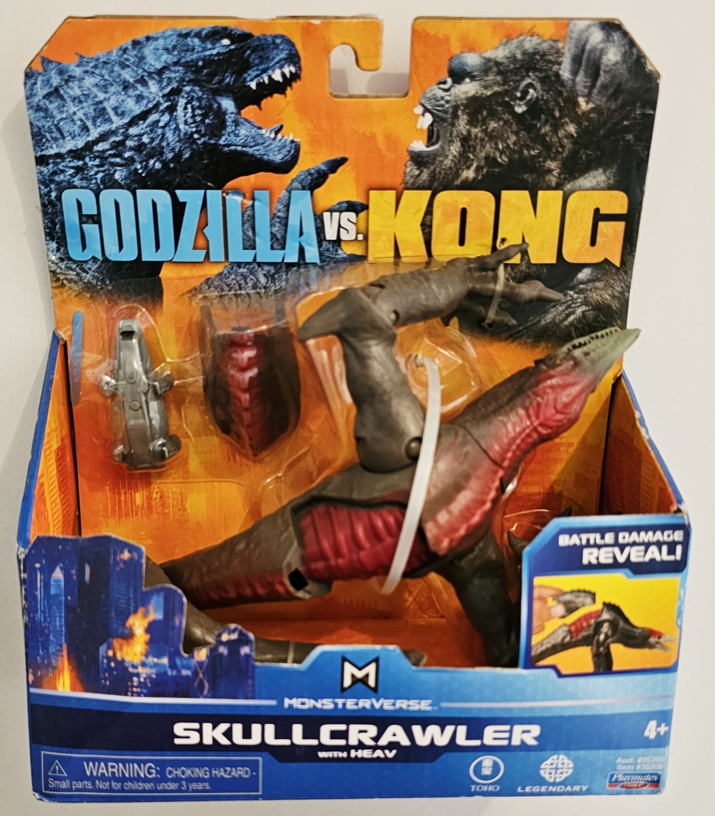GODZILLA vs KONG MONSTERVERSE SKULLCRAWLER with HEAV & BATTLE DAMAGE REVEAL