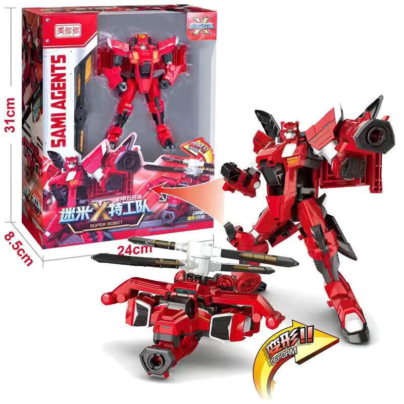 Transforming Robot: Miniforce Volt, Sami, Max & Lusi – Action Figures in Box