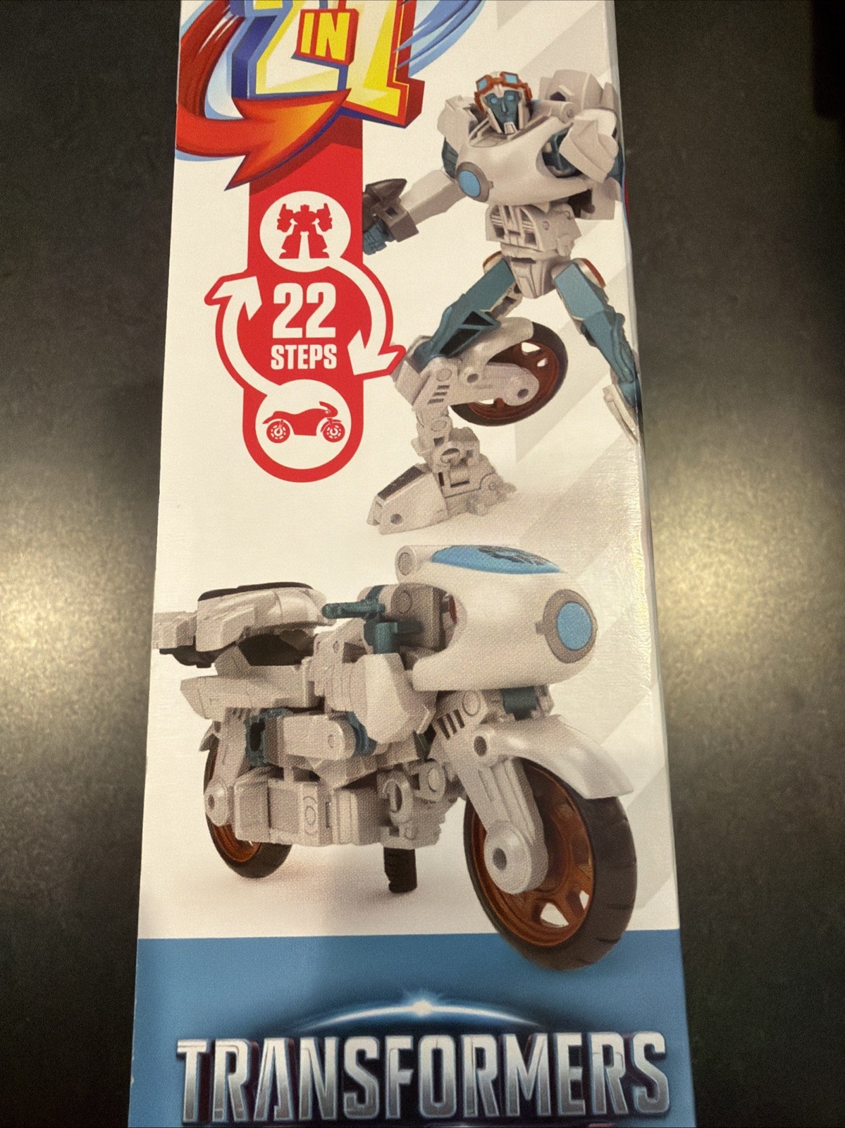 New Hasbro TRANSFORMERS EARTHSPARK TERRAN THRASH Deluxe Class- 2 in 1 – 22 Steps