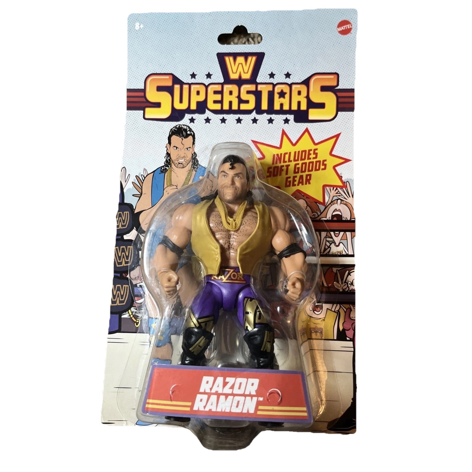 WWE Superstars Razor Ramon Action Figure 2024 Mattel New Chase Gold Variant