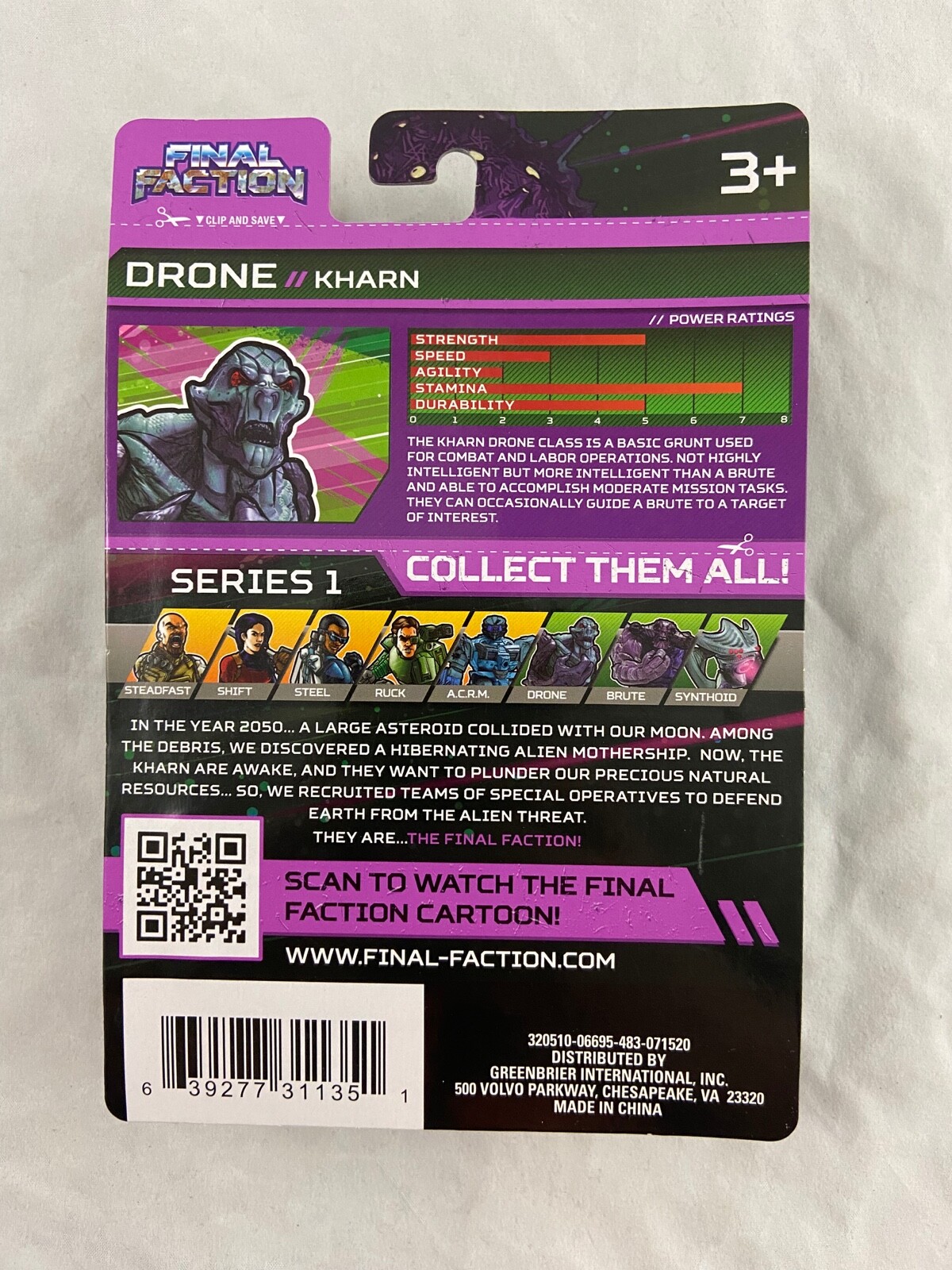 Final Faction – DRONE – DRONE – Action Figure – NEW