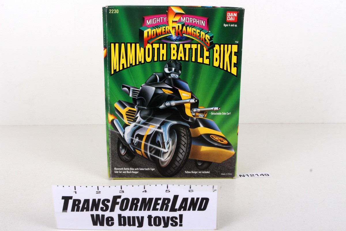 Power Rangers Mighty Morphin Vehicles Mammoth Battle Bike w/box