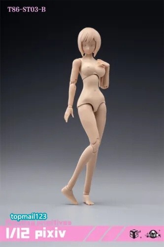 86TOYS 1/12 T86-ST Flexible 6&Prime; Slim Female Joint Action Figure Head &Body Model