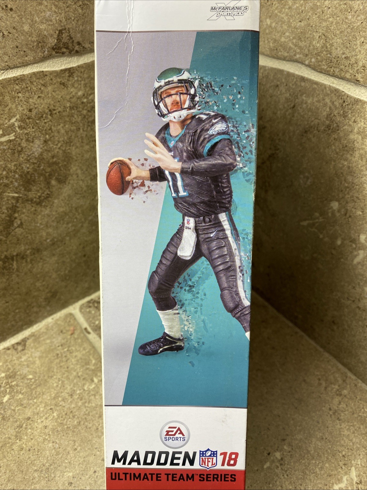 Mcfarlane Carson Wentz Philadelphia Eagles Madden 18 Ultimate Team BLACK JERSEY