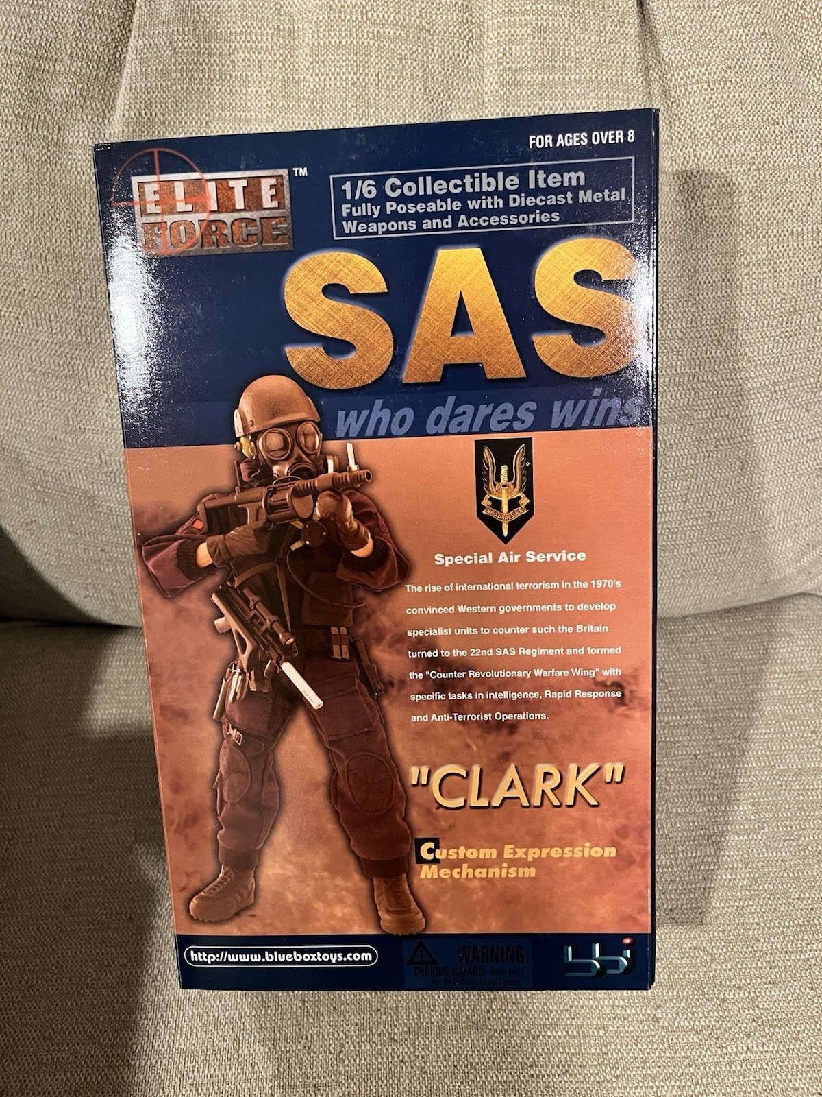 Elite Force SAS « Clark » 1/6 Action Figure Boxed, Fully Jointed +Weapons