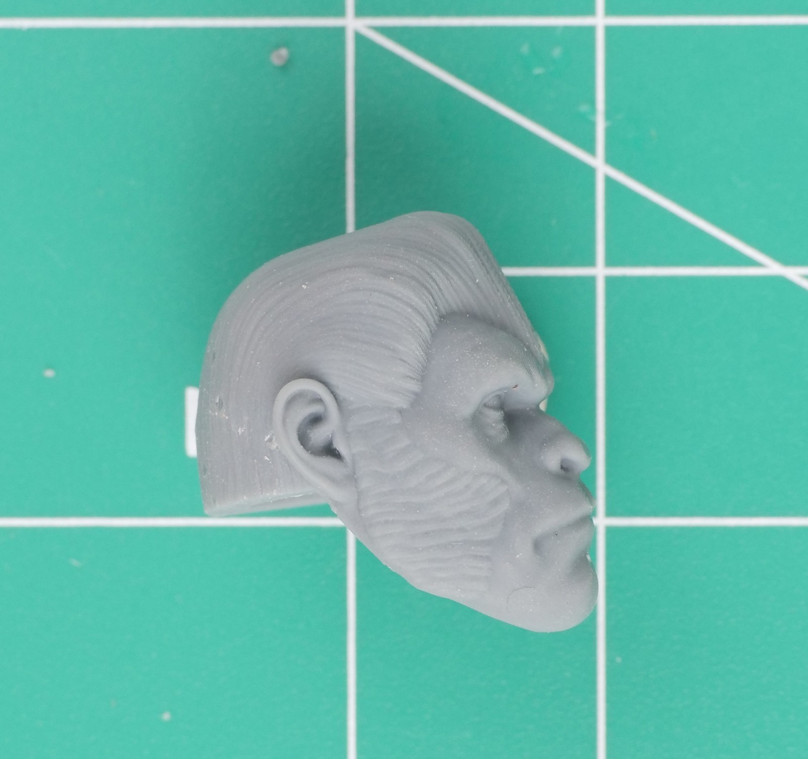 Futuristic Sci-Fi Cyberpunk Ape Head B 6&Prime; (1:12) Custom 3D Resin Print