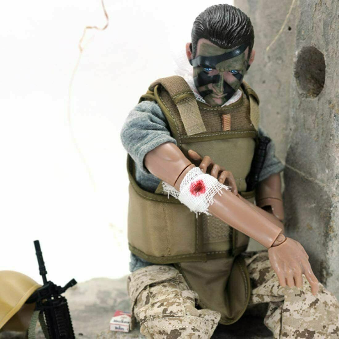 1/6 Special Force Wounded Soldier Action Figure Army Action Figures Playset Toys