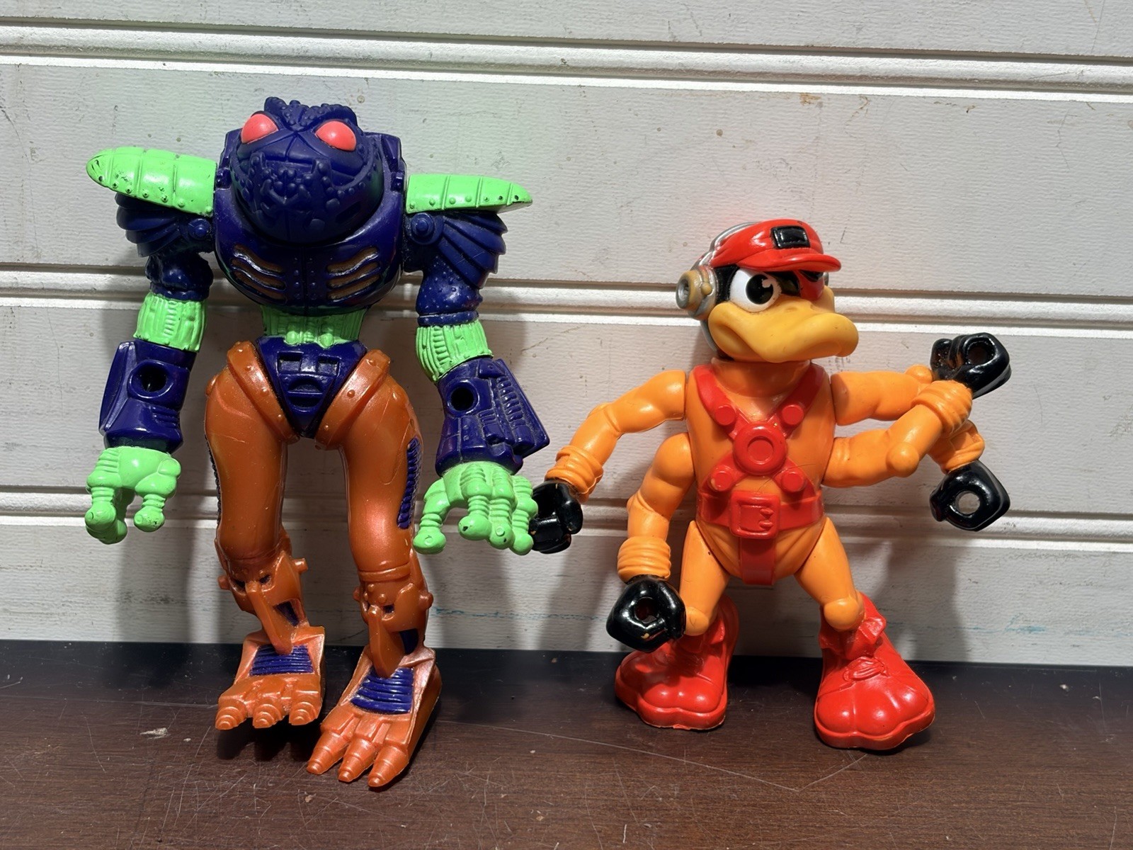 Vintage 1990 Bucky O&rsquo;Hare Action Figures Toadborg & Dead Eye Duck Hasbro