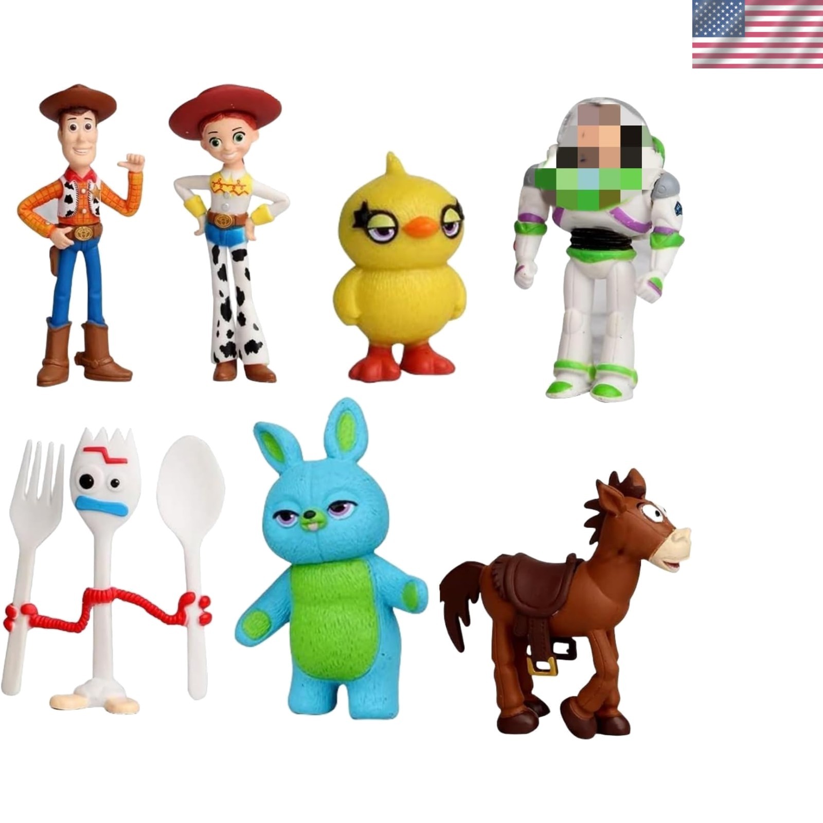 Action Figures Toys Set, 1.5-2.3 inches Tall Action Figures with Woody, Buzz …