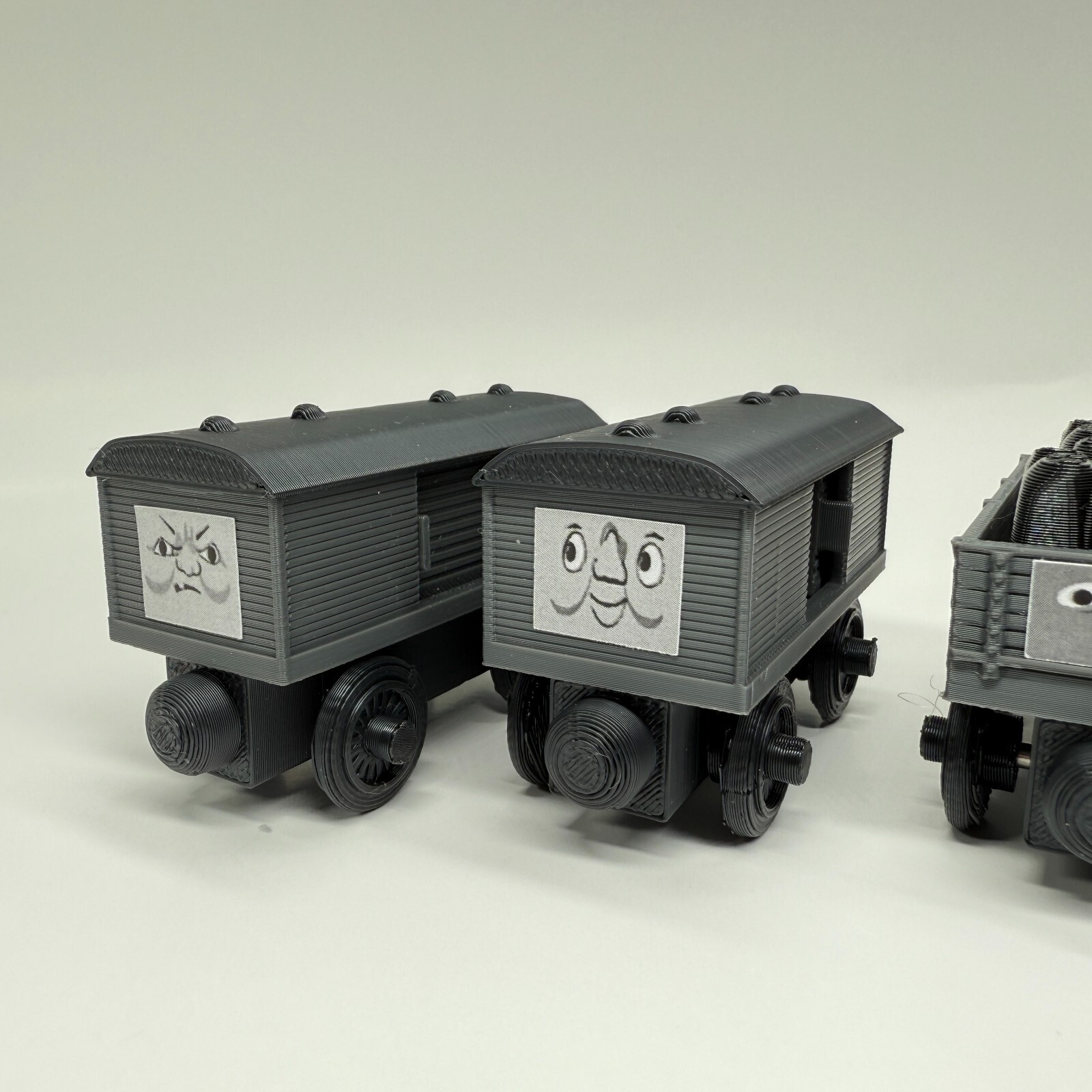 Wooden Railway Compatible Cargo & Box Car Train Custom Made Thomas & Friends GR