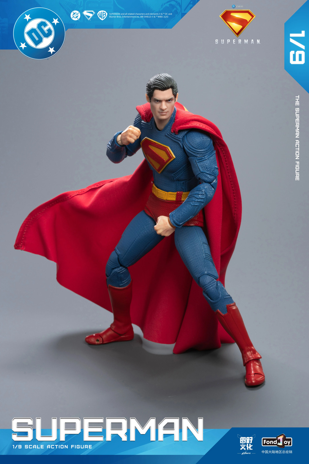Fondjoy 1:9 Scale DC New Superman Superdog Krypto Action Figure 7&Prime; Gift